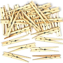 **Natural Wooden Craft Pegs Pack Of 36 - ABC School Supplies