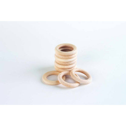 Natural Wooden Rings (48Mm) - ABC School Supplies