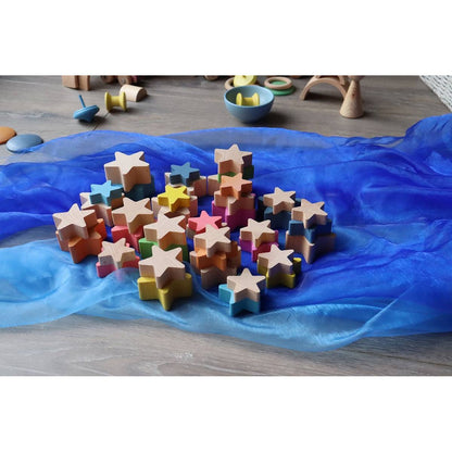 **Natural Wooden Stars - ABC School Supplies