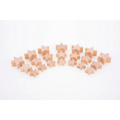 **Natural Wooden Stars - ABC School Supplies
