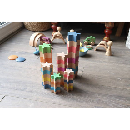 **Natural Wooden Stars - ABC School Supplies
