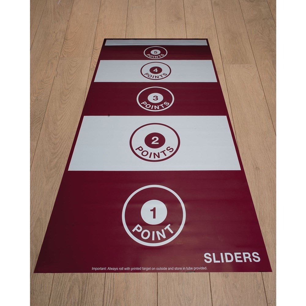 New Age Kurling/Bowls Sliders Target - Maroon/White - 240cm - ABC School Supplies