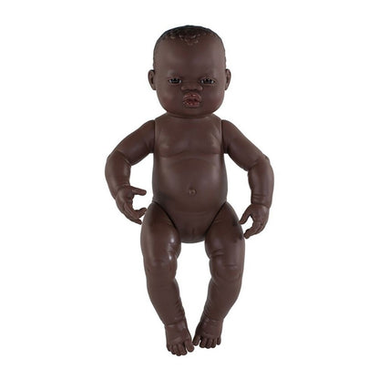 Newborn Baby Doll African Girl 40 Cm - ABC School Supplies