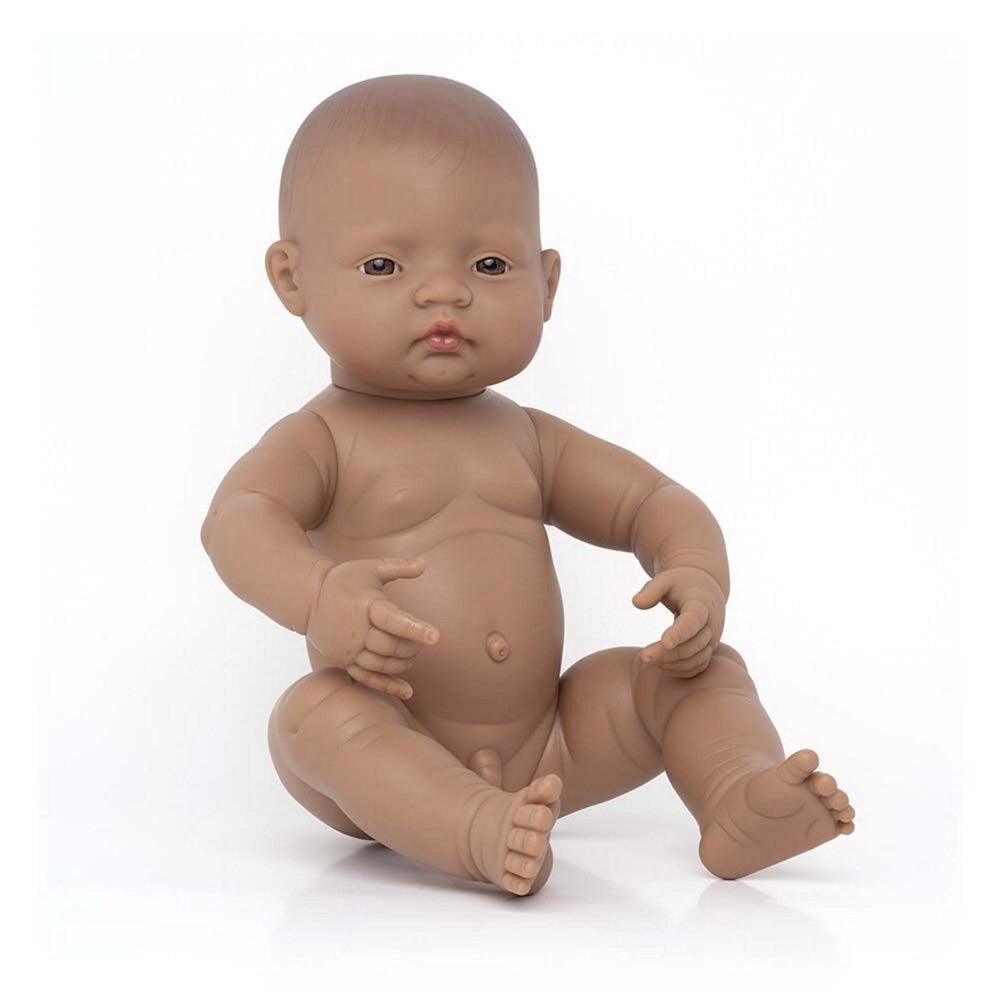 Newborn Baby Doll Hispanic Boy 40 Cm - ABC School Supplies