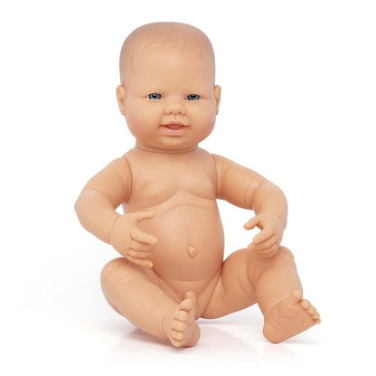 Newborn Baby Doll White Boy 40 Cm - ABC School Supplies