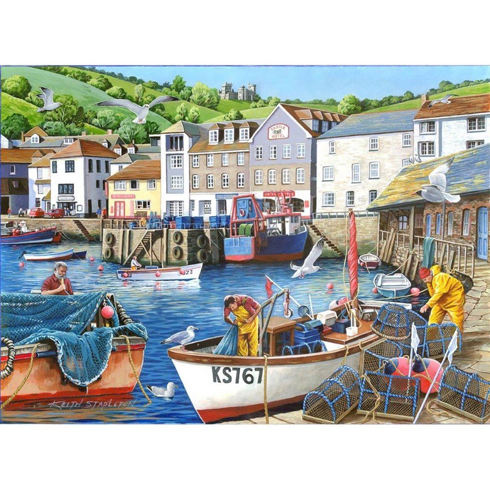 No.12 - Busy Harbour - 1000 Piece Jigsaw Puzzle - ABC School Supplies