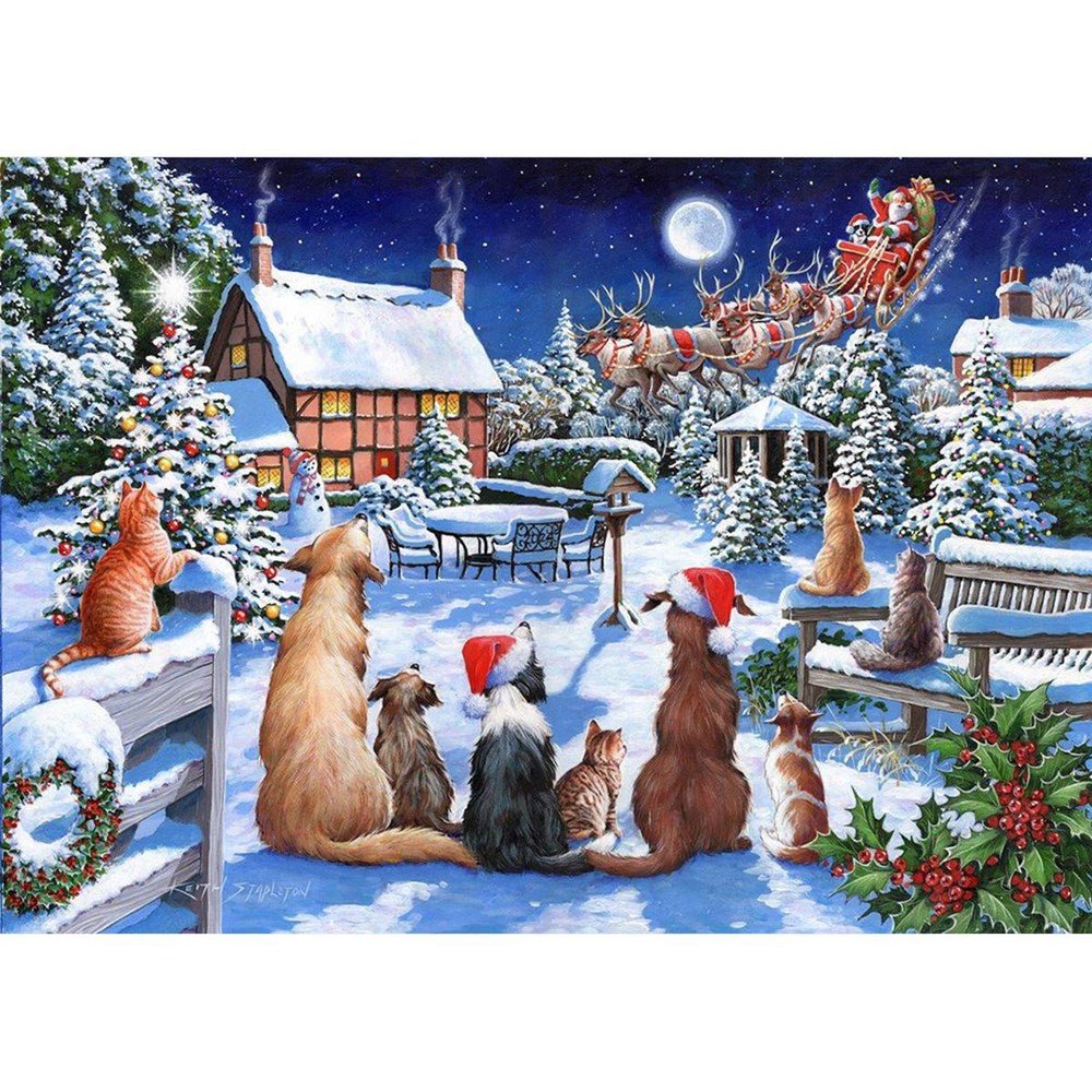 No.19 - Santa Paws - 500 Piece Jigsaw Puzzle - ABC School Supplies