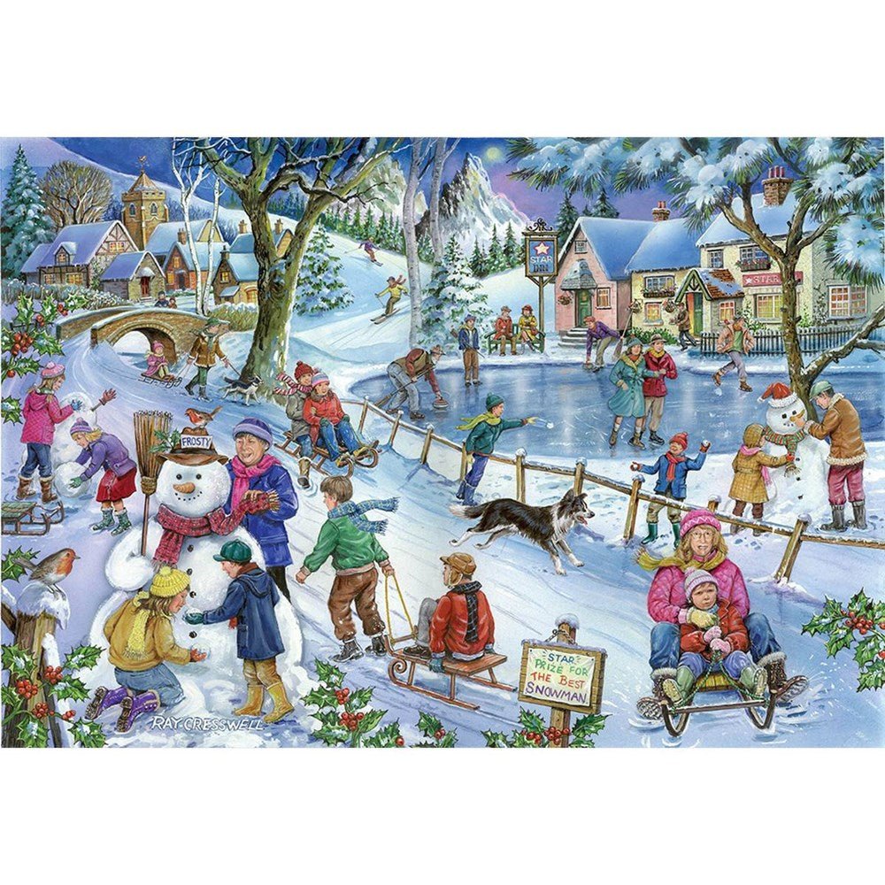 No.9 - Frosty & Friends - 1000 Piece Jigsaw Puzzle - ABC School Supplies