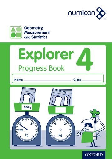 Numicon: Geometry, Measurement And Statistics 4 Explorer Progress Book - ABC School Supplies
