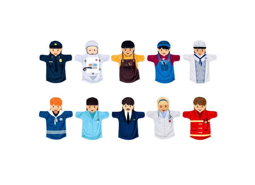 Occupation Hand Puppets (10) - ABC School Supplies