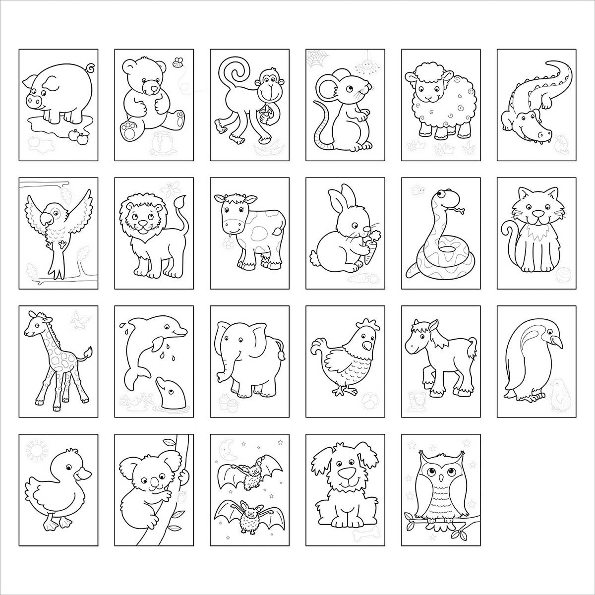 Orchard Toys Colouring Book - Animals - ABC School Supplies