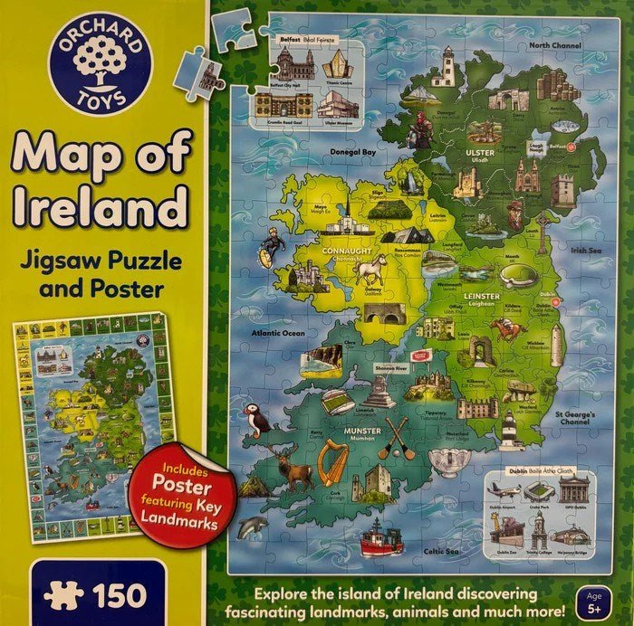 Orchard Toys Map of Ireland Jigsaw Puzzle and Poster - ABC School Supplies