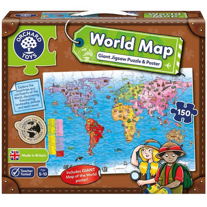 Orchard Toys World Map Puzzle - ABC School Supplies