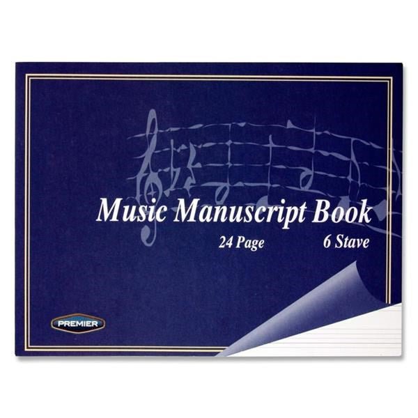 **Ormond 24Pg 6 Stave Music Manuscript Book - ABC School Supplies