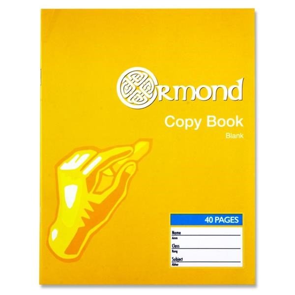 Ormond 40 Page Blank Copy Pack Of 20 - ABC School Supplies