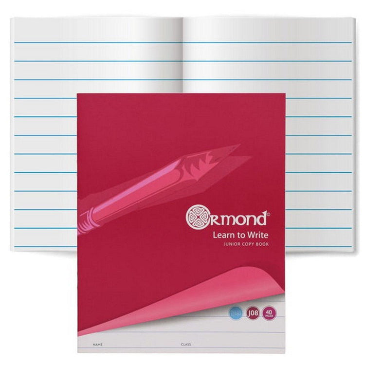 Ormond 40 page J08 Junior Copy Book Pack of 20 - ABC School Supplies
