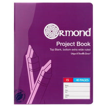Ormond 40Pg No.15 Durable Cover Project Book - Pack Of 20 - ABC School Supplies