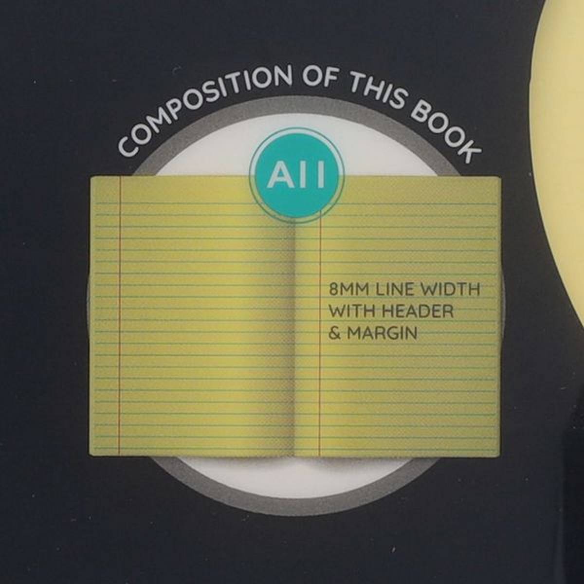 Ormond 88Pg A11 Visual Memory Aid Durable Cover Copy Book - Yellow - ABC School Supplies