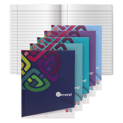 Ormond 9X7 128 Page Hardcover Notebook Value Pack Of 50 - ABC School Supplies