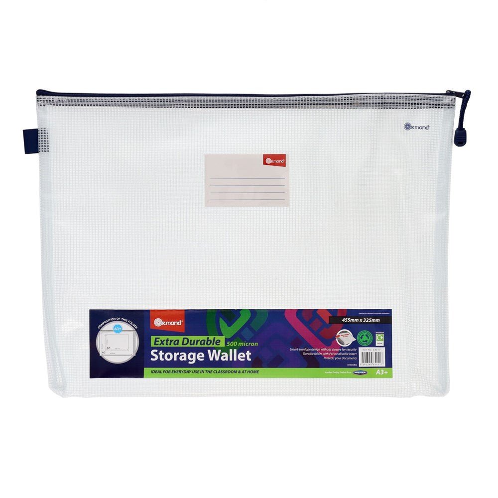 Ormond A3+ Extra Durable Expanding Mesh Wallet - ABC School Supplies