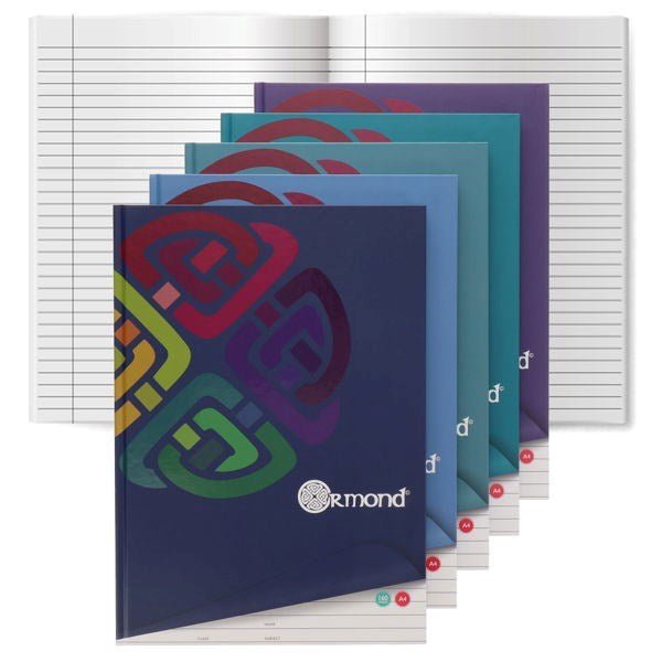 Ormond A4 160pg Hardback Notebook - ABC School Supplies
