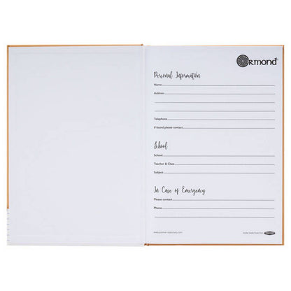 **Ormond A4 160Pg Hardcover Notebook - ABC School Supplies