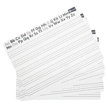 Ormond A4 Alphabet/Lined Write & Wipe Boards Pack Of 10 - ABC School Supplies