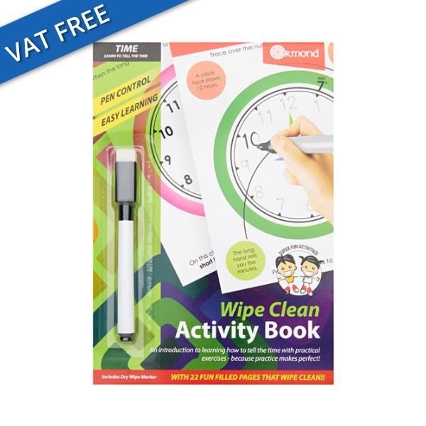 Ormond A5 Wipe Clean Activity Book - Time - ABC School Supplies