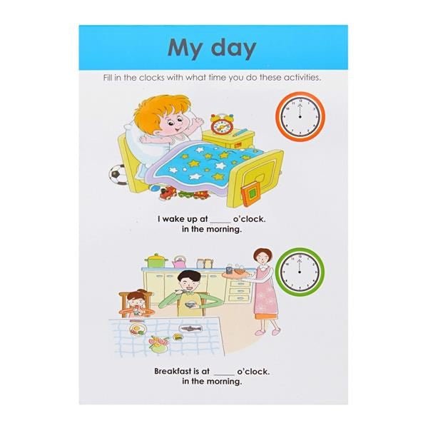 Ormond A5 Wipe Clean Activity Book - Time - ABC School Supplies