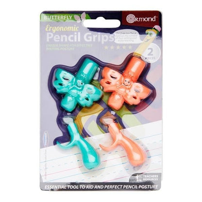 **Ormond Ergonomic Pencil Grips - Butterfly Set of 2 - ABC School Supplies