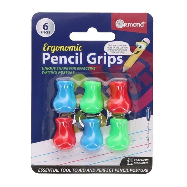Ormond Ergonomic Pencil Grips Set Of 6 - ABC School Supplies