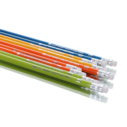 Ormond HB Neon Rubber Tipped Pencils Pack of 10 - ABC School Supplies