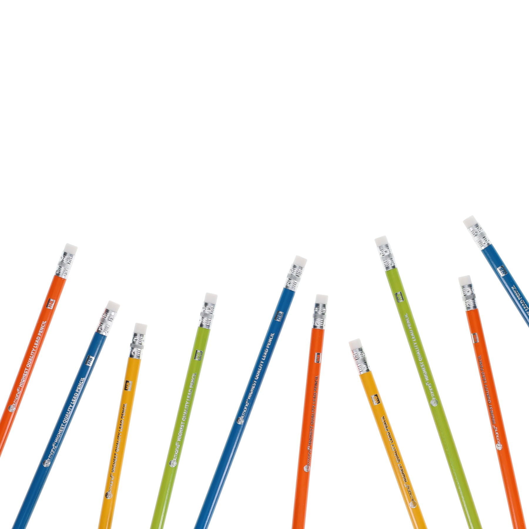 Ormond HB Neon Rubber Tipped Pencils Pack of 10 - ABC School Supplies