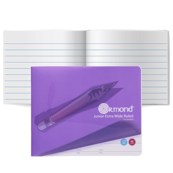 Ormond J10 Durable Cover Junior Copy Book - Pack of 20 - ABC School Supplies