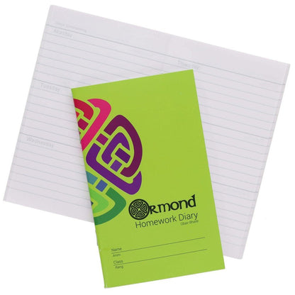 Ormond Mini Homework Diary Pack of 200 - ABC School Supplies