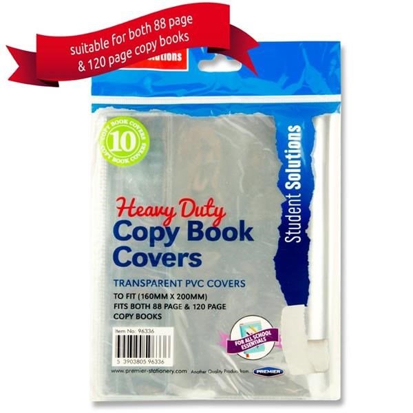 Ormond Pvc Heavy Duty Copy Book Covers Pack Of 10 - ABC School Supplies