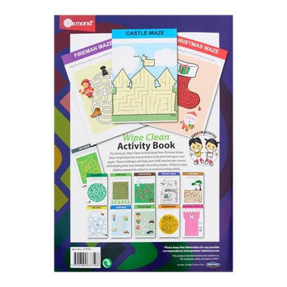 **Ormond Wipe Clean Activity Book - Mazes - ABC School Supplies