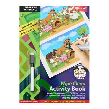 **Ormond Wipe Clean Activity Book - Spot The Differences - ABC School Supplies