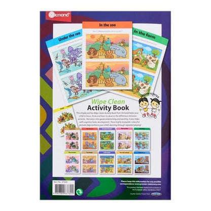**Ormond Wipe Clean Activity Book - Spot The Differences - ABC School Supplies