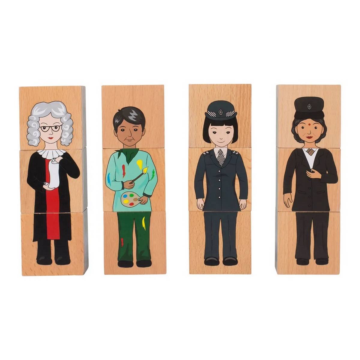 Our Community Wooden Blocks - ABC School Supplies
