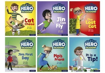 Oxford Reading Tree Hero Academy Level 1+, Lilac/Pink Book Band: Mixed Pack - ABC School Supplies