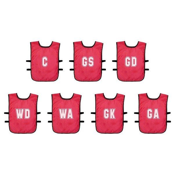 (Pack of 7) Mesh Netball Training Bibs (Youths, Adult) - ABC School Supplies