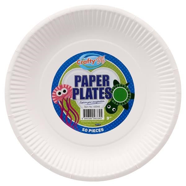 Paper Plates Set Of 50 9" - ABC School Supplies
