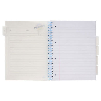 Pastel A4 250Pg Pp 5 Subject Wiro Project Book Pack Of 5 - ABC School Supplies