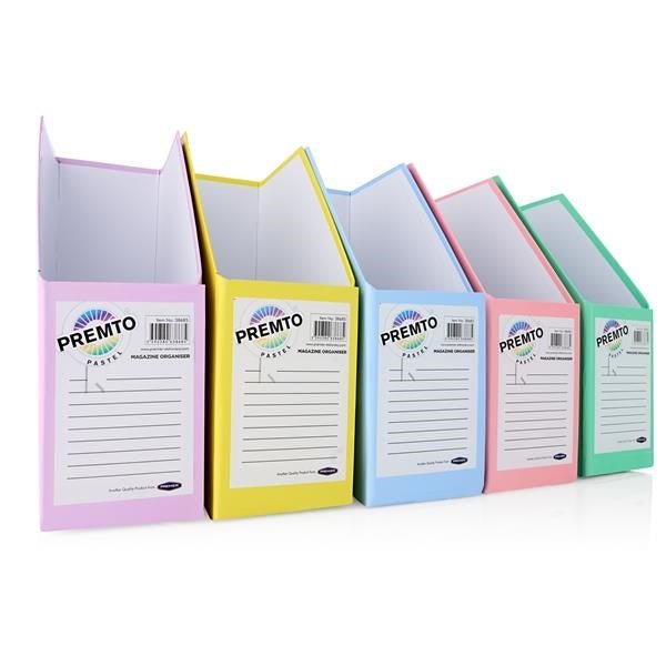 Pastel Magazine Organiser Set of 10 Assorted - ABC School Supplies