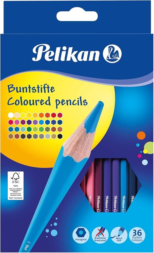 **Pelikan Hexagonal Colouring Pencil 36 - ABC School Supplies
