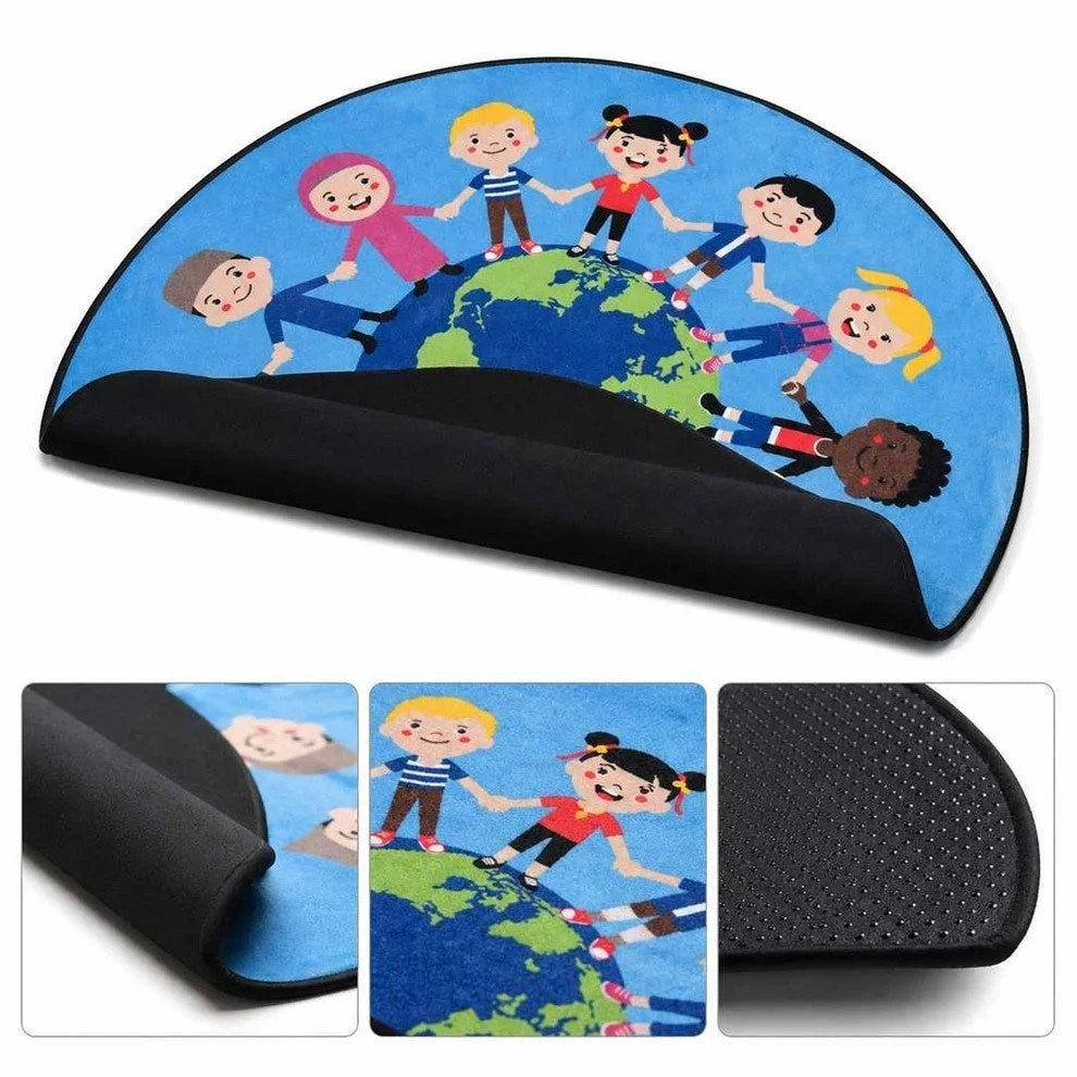 People Around the World Circular Carpet 2 Metre