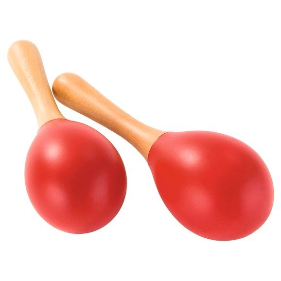 PERCUSSION Plus Wood Maracitos - Red - ABC School Supplies