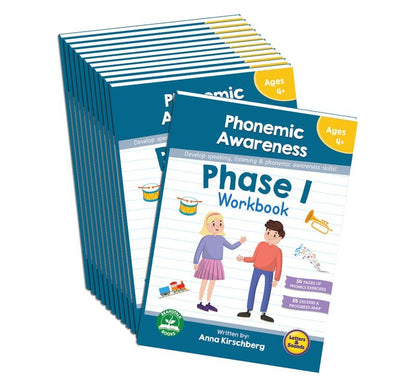 Phase 1 Phonemic Awareness Workbook - 12 Pack - ABC School Supplies