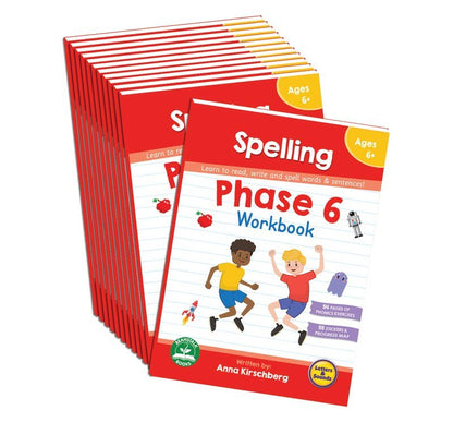 Phase 6 Spelling Workbook - 12 Pack - ABC School Supplies